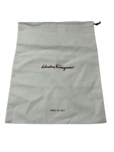 Salvatore Ferragamo Logo Storage Drawstring Dust Bag Cream/Red 12”x 15” - $391.37 MXN