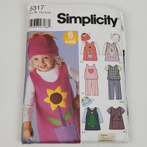 Vintage Simplicity 5317 Jumper Pants Hat Sewing Pattern A 1/2 1 2 3 4 - $8.06