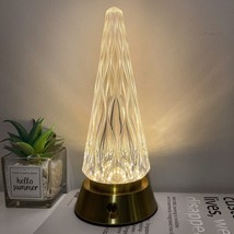 Portable Table Lamp Modern Desk Cordless Touch Crystal LED Gold Dimmable Small - £18.43 GBP