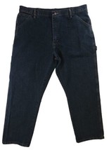 Wrangler Mens Carpenter Jeans Size 38x30 Dark Blue Denim 94LSWQW - £16.93 GBP