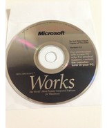 Microsoft Works 4.5 Word Windows PC CD-ROM Office Suite new old stock - £2.29 GBP