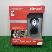 NEW Microsoft Comfort Optical Mouse 1000 USB PC Windows Mac Open Box - £20.00 GBP