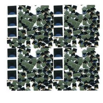 SQUARES Faceted Rhinestuds 5mm  BLACK .Hot Fix 144 PC - £5.43 GBP