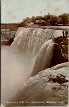 American Falls from Goat Island Niagara Falls Postcard PC184 - £3.98 GBP