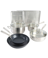 Babish 12 Piece Stainless Steel, Carbon Steel, &amp; Aluminum Essential Cook... - $3,940.47 MXN