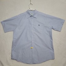 LL Bean Men&#39;s Shirt 16 1/2-Reg Blue Short Sleeve Button-Up Casual Dress - £17.08 GBP