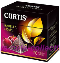 CURTIS Black Tea Isabella Grape BOX of 20 Pyramids US Seller Imported Gourmet - £4.64 GBP