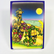 1990 Teenage Mutant Ninja Turtles Postcard TMNT Beach Scene Vintage Leo - Donnie - £2.95 GBP