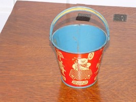 Vintage Three Little Pigs Tin 3 Inch Sand Pail - $60.99 CAD