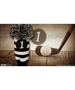 50 pc NEW Driver #1 Vintage Retro Pom 460cc Head Cover Knit Sock Golf He... - $339.18 CAD