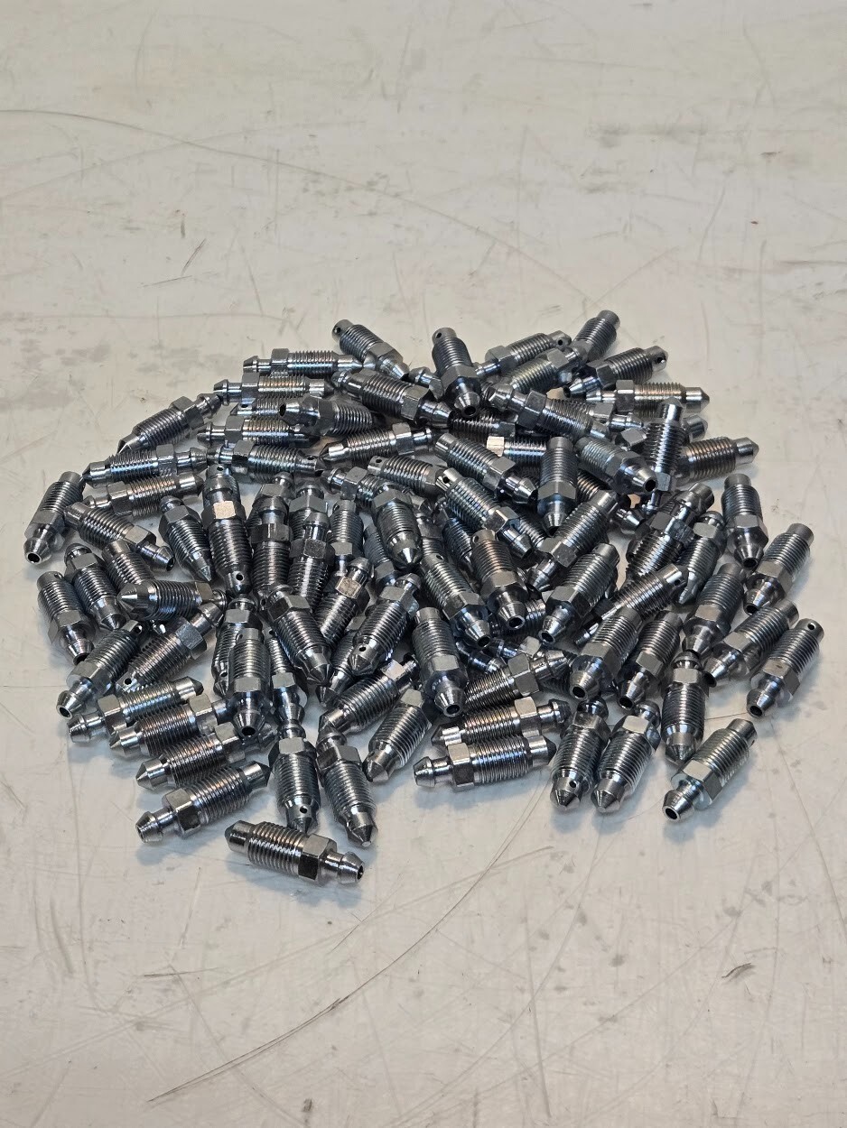 100 Quantity of Brake Bleeder Screws M10 Thread | 10mm Hex Size (100 Qty) - $69.99