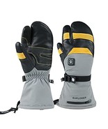 MOUNT TEC Explorer 5 Skiing &amp; Snow Gloves 3-Finger Waterproof &amp; Windproo... - $134.45 CAD