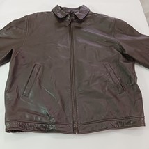 Preswick & Moore Outwear Men's  Brown Genuine Leather Jacket Size Large image 14