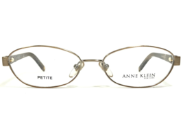 Anne Klein Petite Eyeglasses Frames AK9105 532 Brown Gold Round 49-15-135 - £40.29 GBP