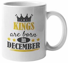 Make Your Mark Design Kings Born in December Coffee &amp; Tea Mug for Birthday, Pres - £15.95 GBP