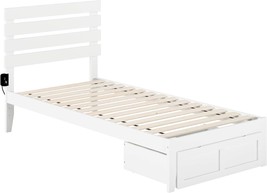 White Twin Xl Afi Oxford Island Bed With Turbo Charger And Foot Drawer. - £269.56 GBP