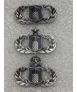 USAF, AIR TRAFFIC CONTROLLER BADGES, BASIC, SENIOR, MASTER, COMPLETE MAT... - $280.57 MXN
