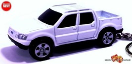 RARE KEYCHAIN WHITE FORD™ EXPLORER SPORT TRAC CUSTOM Ltd. ED. GREAT GIFT - £58.77 GBP