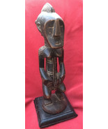 Vintage Songye Tribe Carved Female Ancestral Spirit Fetish On Stand ~ Congo - £62.65 GBP