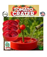 Tomato Crater Gardening Tool, 12” Red Plastic for Healthier Tomatoes 3pk - $39.99