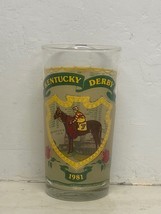 1981 - 107th Kentucky Derby Glass In Mint Condition - Pleasant Colony - $15.00