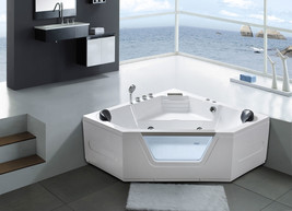 Whirlpool bathtub hydrotherapy 2 persons 10 water jets Hot tub 59&quot; - Mar... - $2,879.00