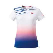 YONEX 22 F/W Women&#39;s T-shirts Badminton Apparel Clothing White NWT 223TS020F - £36.61 GBP