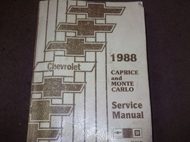 1988 Chevy Caprice &amp; Monte Carlo Riparazione Servizio Shop Manuale Fabbrica OEM - £55.08 GBP
