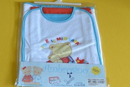 Nursery Set 3 Pieces (Bib, Placemat And Bag) Ambrosino Art. A903 - $8.47