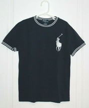 Polo Ralph Lauren Kids Big Pony Dark Navy White Stripe Shirt Size Boys S... - $24.74