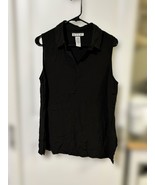 Bicé Black Sleeveless Blouse, Size Large - £8.81 GBP