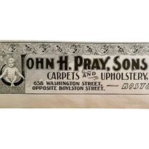John Pray Carpets Upholstery 1897 Advertisement Victorian Retail DWHH13 - €8,57 EUR