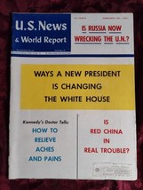 U S NEWS World Report Magazine February 20 1961 New President The White House - $12.60