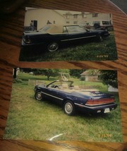 Lot of 2 1990&#39;s Chrysler Lebaron Convertible Photos Color Virginia Plates - £9.07 GBP