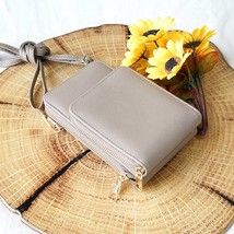 Taupe Crossbody Messenger Bag - £19.78 GBP