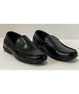 STACY ADAMS LEX Loafer Slip-On Driving Shoe Square Toe Black Men Sz 9M 4... - £19.01 GBP