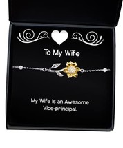 Motivational Wife, My Wife is an Awesome Vice-Principal, Special Holiday Sunflow - £39.03 GBP