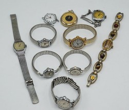Lot De 10 Femmes Montres Bracelets Mécanique Remontoir Pièces et Réparation - $68.33