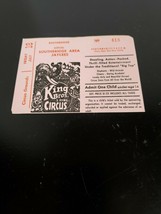 Unused King Brothers 3 Ring Circus Child&#39;s ticket - £6.09 GBP