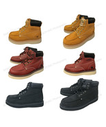 Brand New Mens Moc Toe Boots Leather Water/ Oil Resistant Insulated Roof... - $39.49+