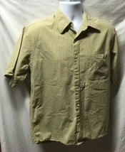 Van Heusen Mens Sz M Plaid Button Up Shirt 15 15.50 100% Cotton - $9.90