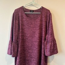 Tacera heathered top ruffled sleeve please view photos for accurate color - $207.05 MXN