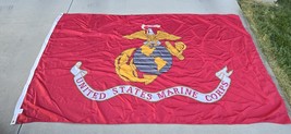 US Marine Corp Semper Fi Scroll Flag 5x8 Ft Metal Grommets Nylon FMAA USA - $65.62