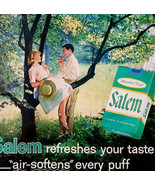 1961 Salem Menthol Fresh Cigarettes Advertisement Tobacco Vintage Smokin... - €25,75 EUR