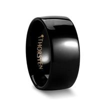 CORVUS Domed Black Tungsten Wedding Band - 10mm - $169.99