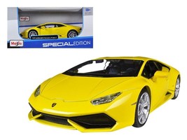 Lamborghini Huracan LP610-4 Yellow 1/24 Diecast Model Car by Maisto - £24.59 GBP