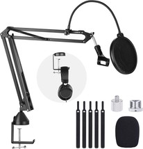 Microphone Arm Stand,Adjustable Suspension Boom Scissor Mic Stand 3/8&quot; t... - £12.93 GBP