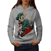 Wellcoda Skater Death Street Skull Womens Hoodie - $41.67