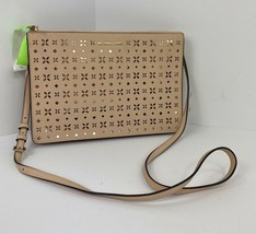 Michael Kors Crossbody Bag Ava Pink Perforated Laser Cut Leather B2F - $98.98