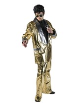 Men&#39;s Gold Elvis Theater Costume, Large - £125.85 GBP